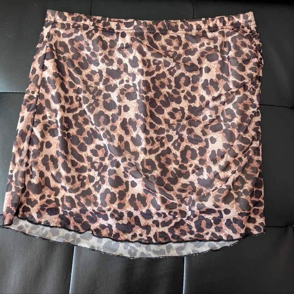 Leopard Print Women's Skirt